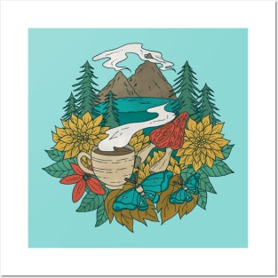 Pacific Northwest Coffee and Nature Posters and Art